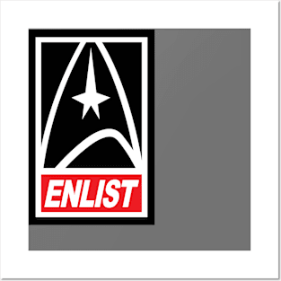 Enlist into Starfleet Posters and Art